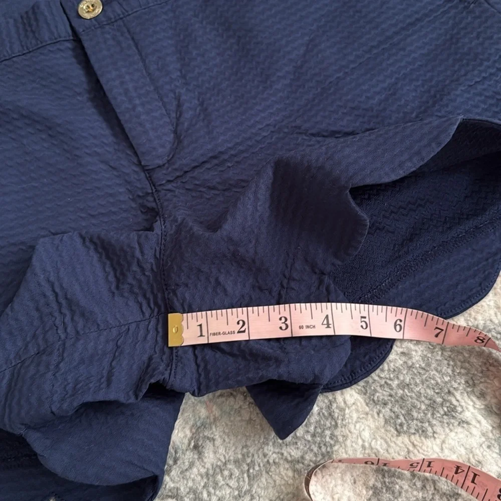 Lilly Pulitzer Buttercup Scallop Hem Navy Shorts - Picture 11 of 11